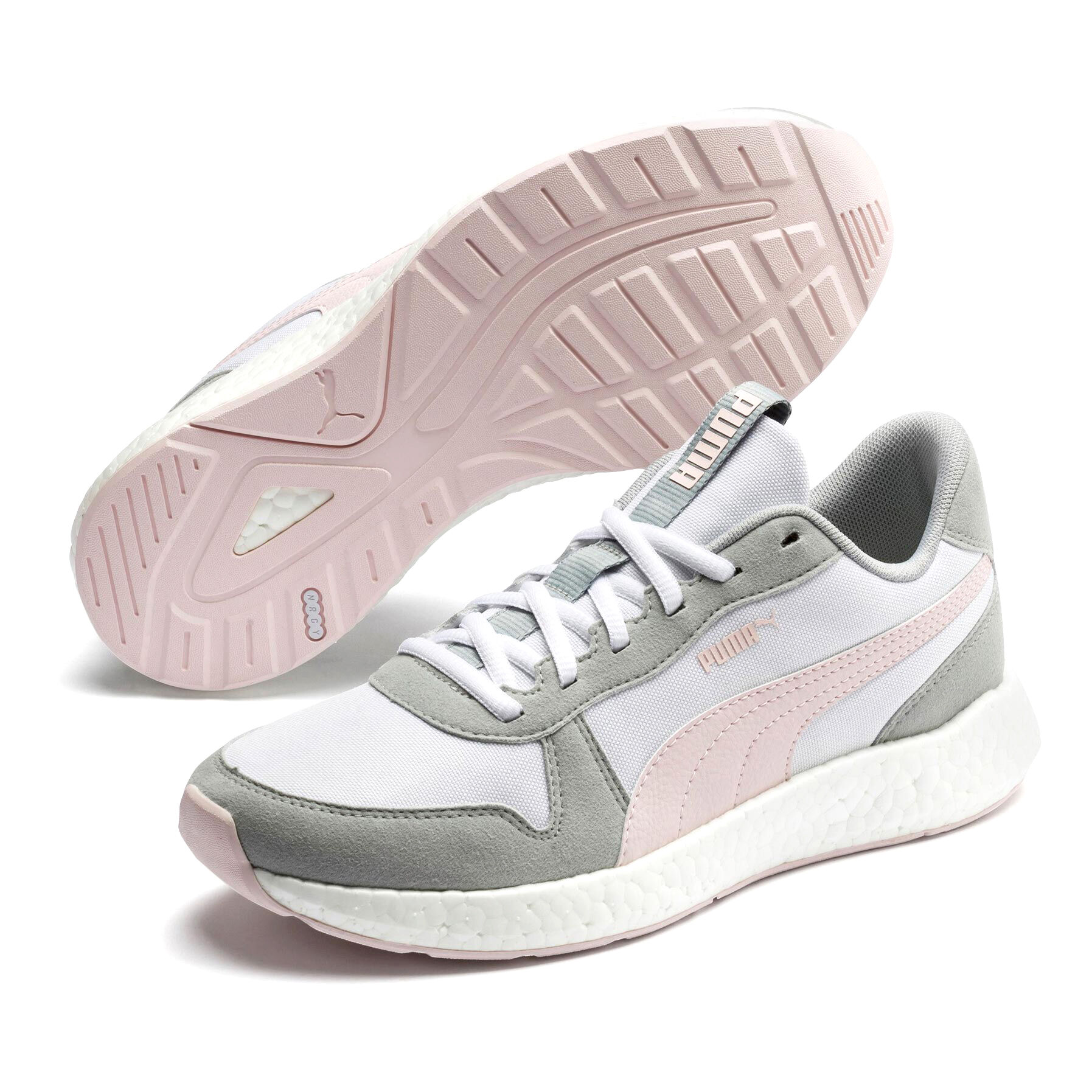 Nrgy Neko Retro Dames Lichtgrijs Roze