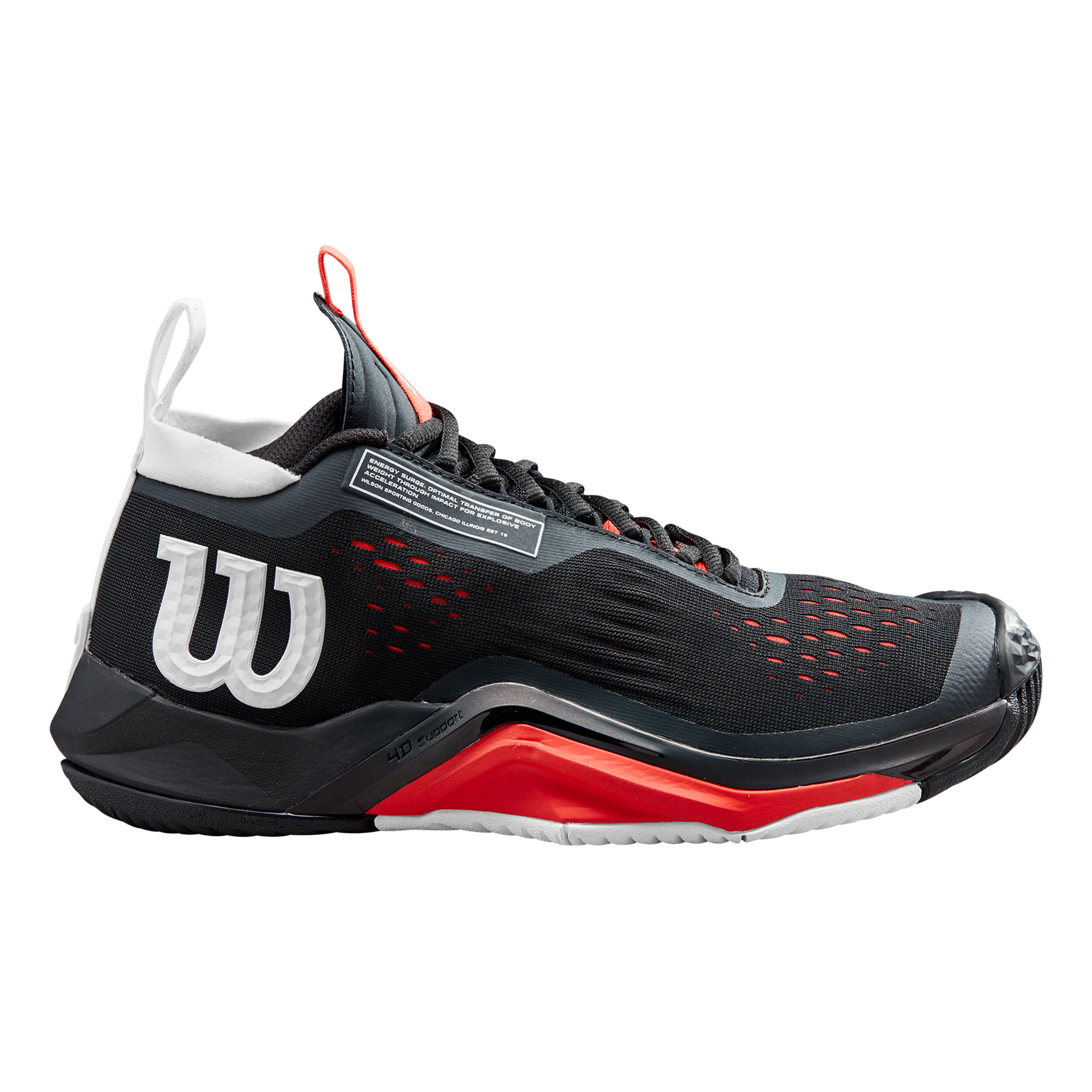 Buy Wilson Rush Pro Tour Mid Allcourt Schoen Heren Zwart Rood online Tennis Point NL