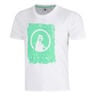 Crush Scraped T-shirt Heren-wit, groen
