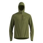 Odlo Kleding Odlo Zeroweight Dual Dry PK Waterproof Hardloopjas Heren-groen