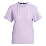 adidas Kleding adidas Own The Run Hardloopshirt Dames-Mauve,Wit