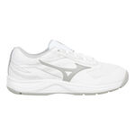 Mizuno Tennisschoenen Mizuno Break Shot 5 Tennisschoen Tapijt Dames-Wit,Grijs