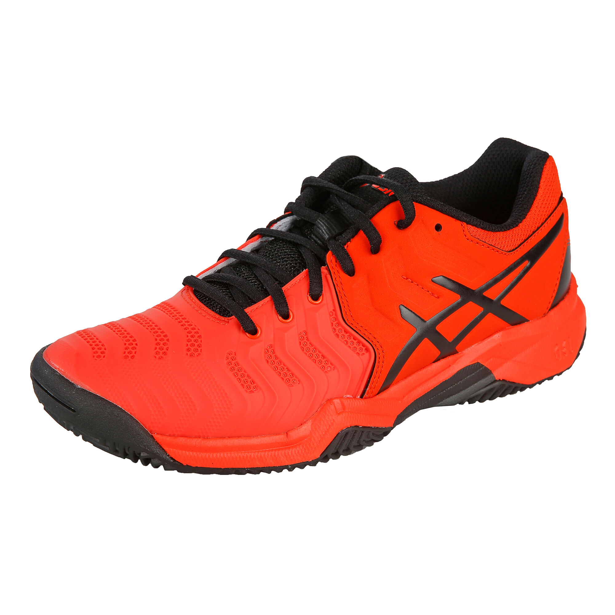 Gel-Resolution 7 GS Clay Gravelschoen Kinderen Zwart, Donkergrijs online | Tennis-Point