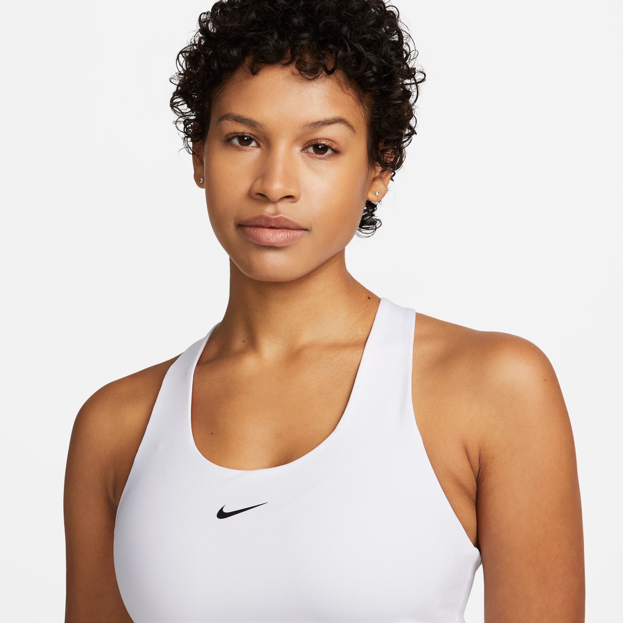 Nike top with built in bra best sale