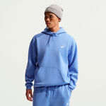 Nike Kleding Nike Club Sweater met capuchon Heren-lichtblauw