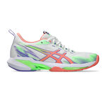 ASICS Padel schoen ASICS SONICSMASH FF Padel schoen Dames-wit, neongroen