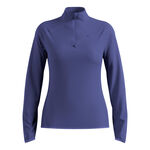 Odlo Kleding Odlo Zeroweight Warm Mid Layer 1/2 Zip Hardloopshirt Dames-Blauw
