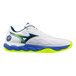Mizuno Tennisschoenen Mizuno  Wave Enforce Court Allcourt schoen Heren - wit, kobaltblauw
