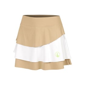 Afbeelding van Wild Flounce Rok Dames-Beige,Wit