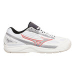 Mizuno Tennisschoenen Mizuno Break Shot Tennisschoen Tapijt Heren-Wit,Rood