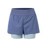 Shorts Dames-Donkerblauw,Lichtblauw