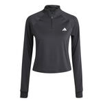 adidas Kleding adidas Essentials 1/4 Zip Longsleeve Dames-Zwart