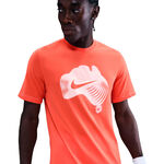 Nike T-shirt Nike Court Dri-Fit T-shirt Heren-oranje