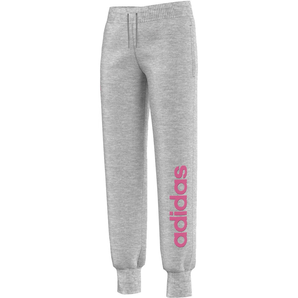 adidas Essentials Linear Pant Trainingsbroek Meisjes Grijs, Pink adidas Essentials Linear Pant Trainingsbroek Meisjes Grijs, Pink