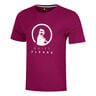 Trainings T-shirt Heren - pink, wit