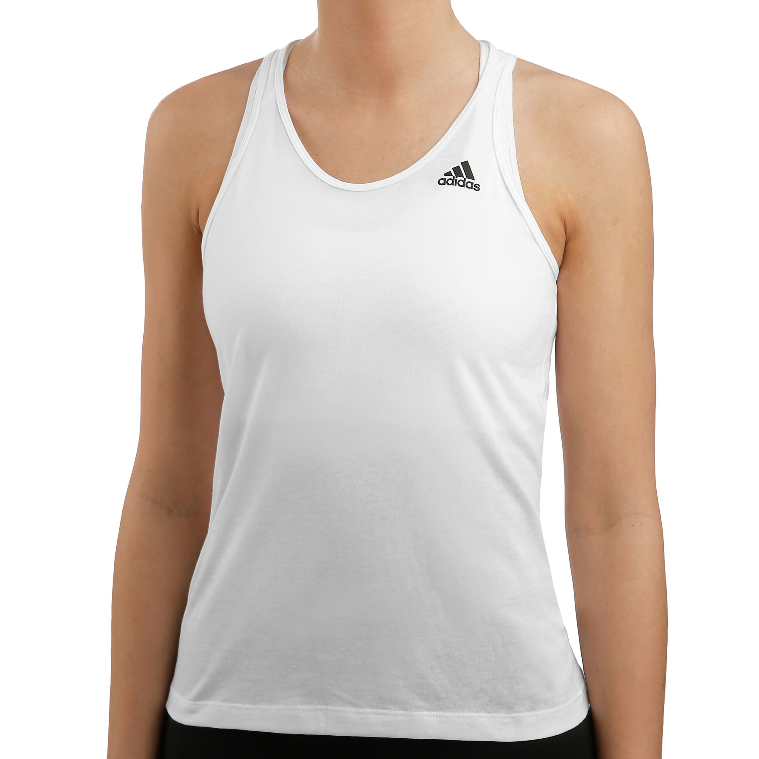 Prime 3 Stripes Tanktop Dames Wit Donkergrijs