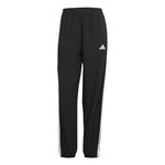 adidas Kleding adidas 3Stripes Woven Trainingsbroek Dames-Zwart,Wit