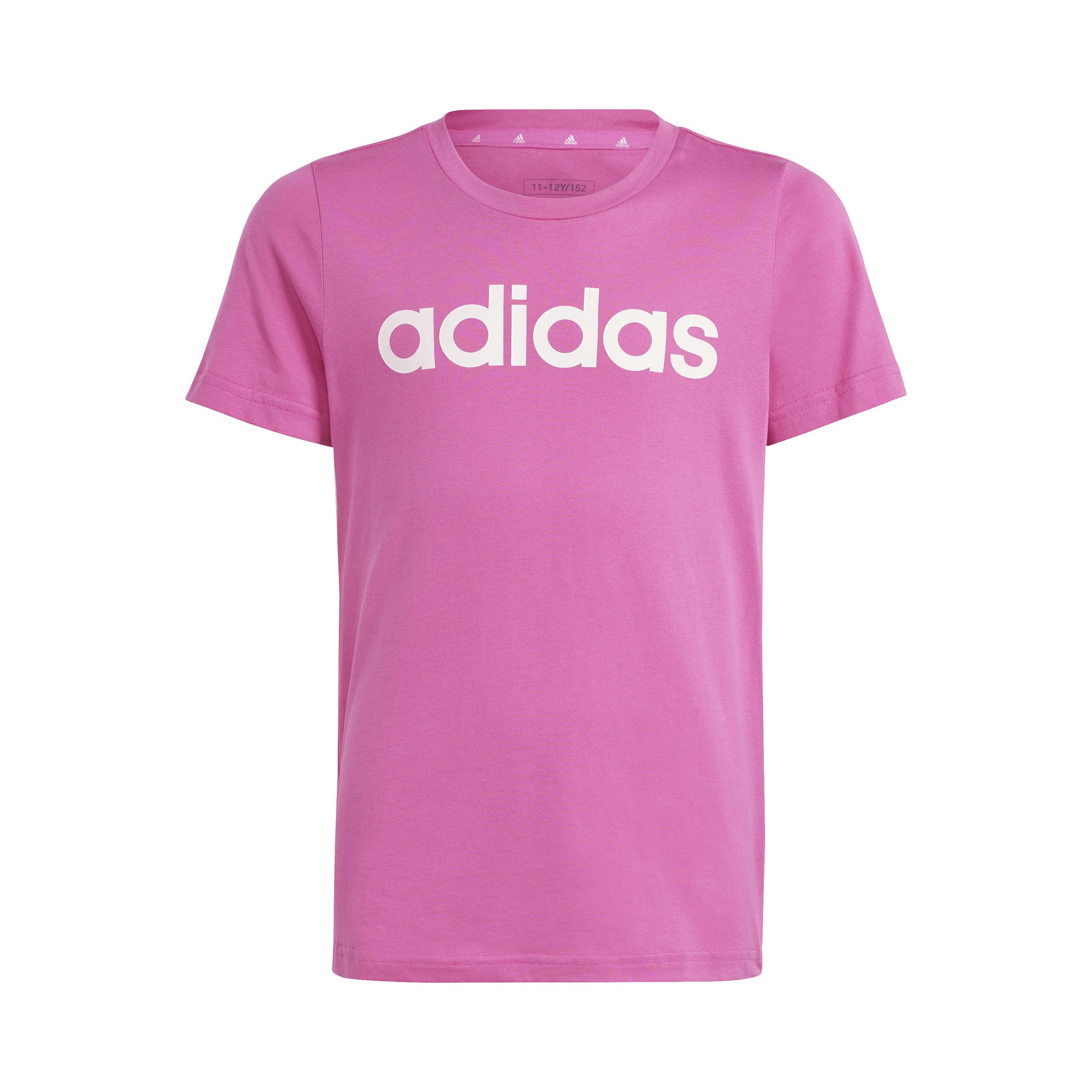 Linear T shirt Meisjes Pink Roze