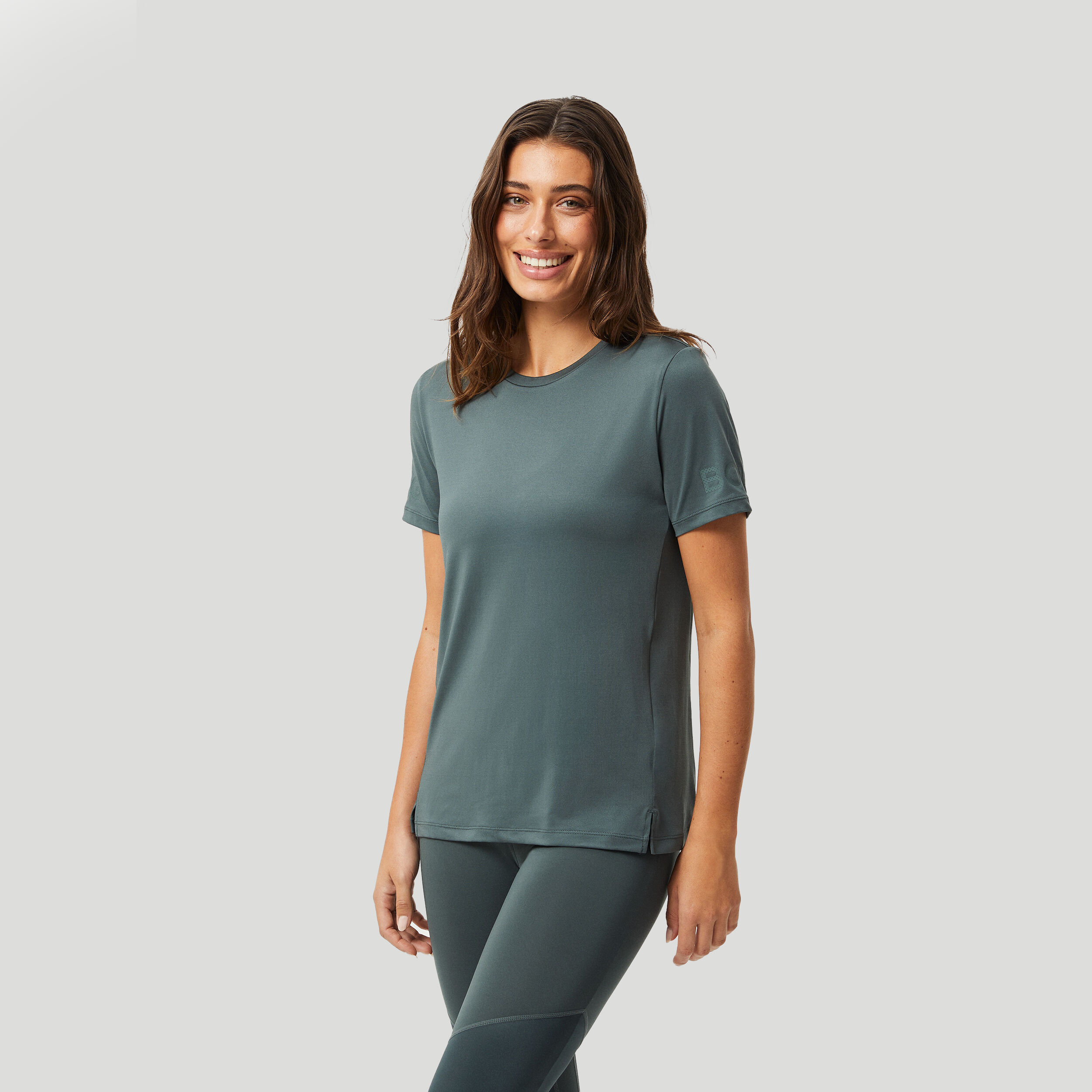 Donkergroen shirt dames online