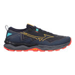 Mizuno Hardloopschoenen Mizuno Wave Daichi 9                       Trailschoen Heren-donkerblauw, geel