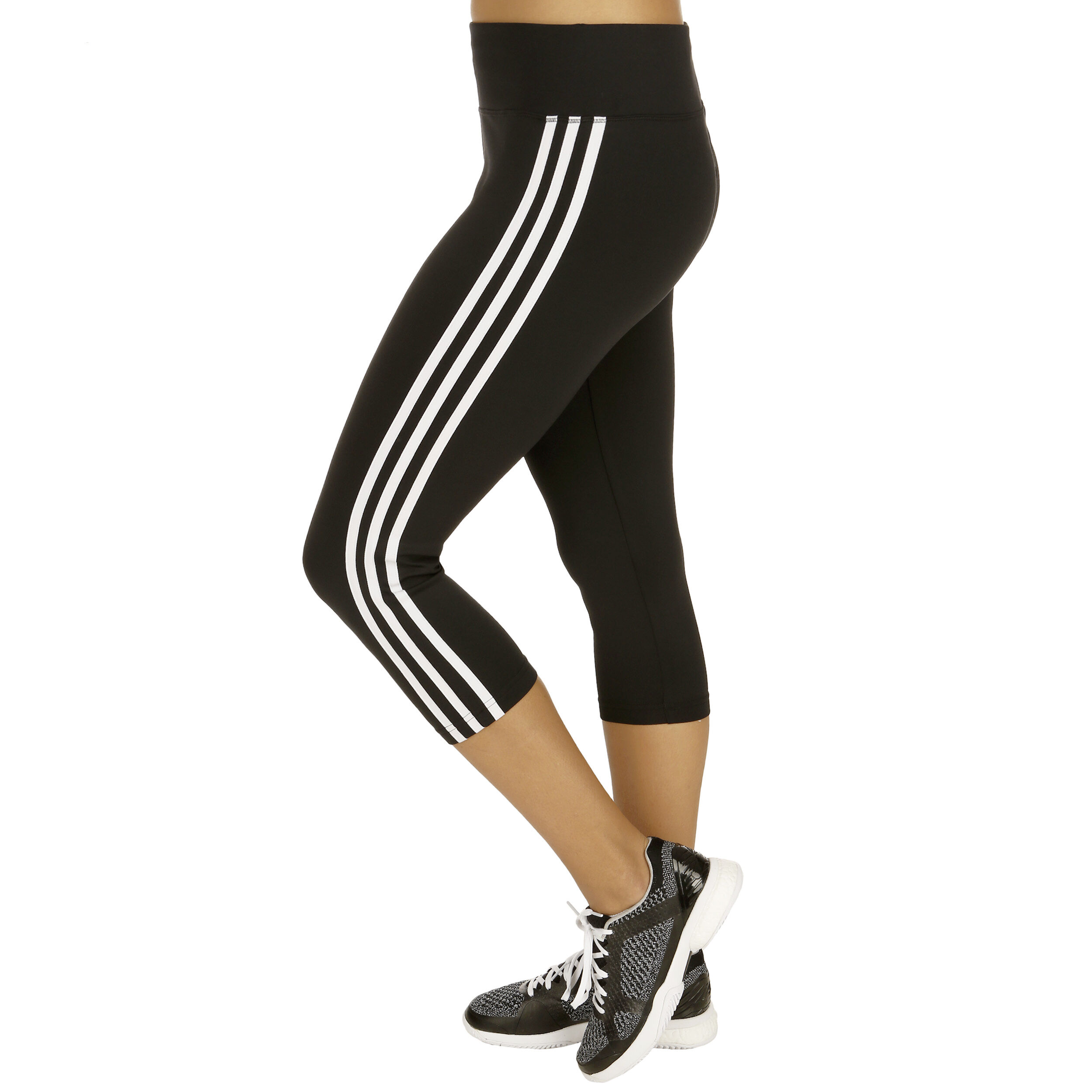 adidas D2M 3Stripes 34 Tight Dames Zwart, Wit online adidas D2M 3Stripes 34 Tight Dames Zwart, Wit online