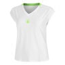 Wild Volley T-shirt Dames-Wit,Neongroen