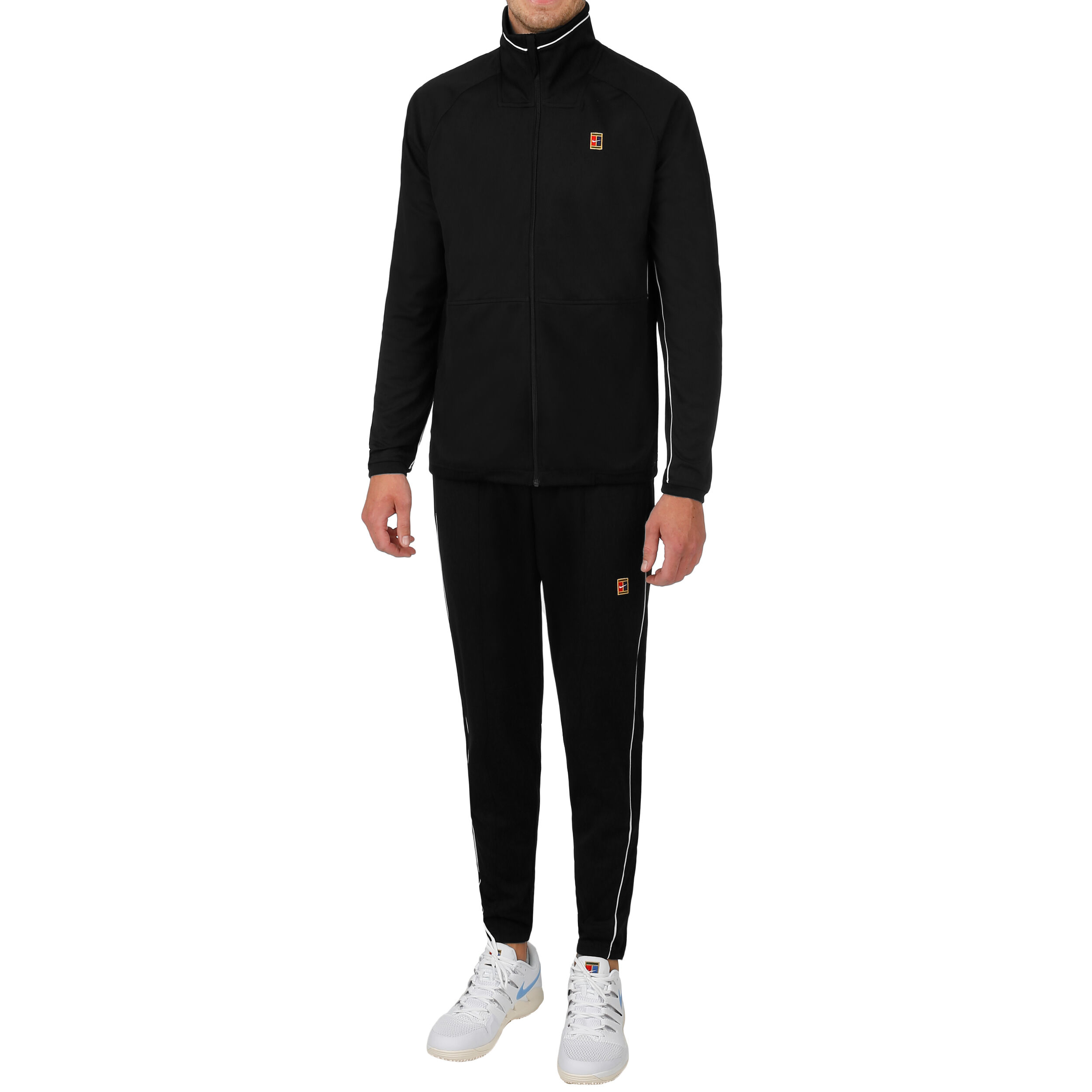 Buy Nike Court Trainingspak Heren Zwart Wit online Tennis Point NL