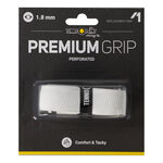 Tennis-Point Basisgrips Tennis-Point Premium Grip Perforated Verpakking 1 Stuk-Wit