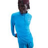 Stride Half-Zip Hardloopshirt Heren - blauw, zilver