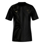 Mizuno Hardloopshirt Mizuno Active DryAeroFlow Graphic  Hardloopshirt Heren - zwart, goud