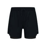 Odlo Kleding Odlo Zeroweight 5in 2in1 Hardloopshorts Heren-Zwart