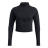 Launch Elite Half Zip Hardloopshirt Dames-Zwart