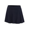 LEER Rok Dames - donkerblauw, 