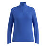 Essential 1/2 Zip Hardloopshirt Dames-blauw