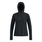Odlo Kleding Odlo X-Alp Midlayer Hardloopshirt Dames-Zwart