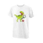 Wilson Kleding Wilson Trex Tech T-shirt Jongens - wit, groen