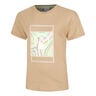 Wild Swirl Court T-shirt Dames-Beige,Veelkleurig