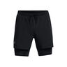 Launch 5 Inch 2-in-1 Hardloopshorts Heren-Zwart