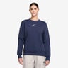 Phoenix Fleece Crew Sweatshirt Dames-Donkerblauw,Crème