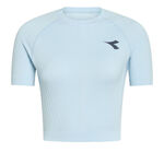Diadora Kleding Diadora L. Icon Stratouno T-shirt Dames-Lichtblauw