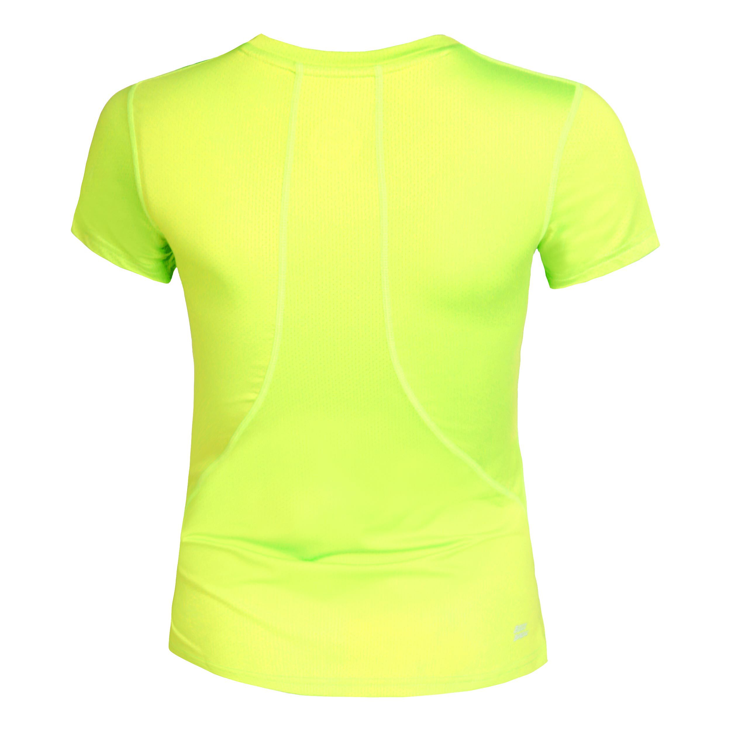 Buy BIDI BADU Eve Tech Roundneck T shirt Dames Neongeel Zwart online Tennis Point NL
