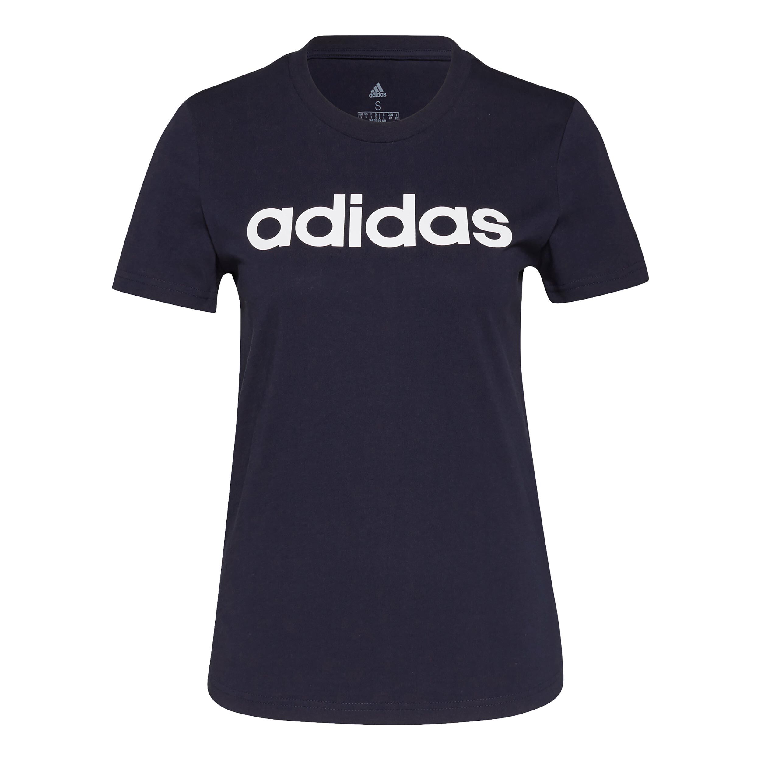 Buy adidas Linear T shirt Dames Donkerblauw Wit online Tennis Point NL