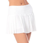 Lucky in Love Kleding Lucky in Love Pleated Smocked 14in Rok Dames-Wit