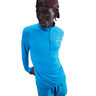 Stride Half-Zip Hardloopshirt Heren - blauw, zilver