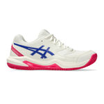 ASICS Tennisschoenen ASICS Gel-Dedicate 8 Gravelschoen Dames-Crème,Donkerblauw