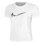 Nike Kleding Nike Dri-Fit One Swoosh Hardloopshirt Dames-Wit