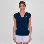 BIDI BADU Kleding BIDI BADU Crew V-Neck T-shirt Dames-Donkerblauw