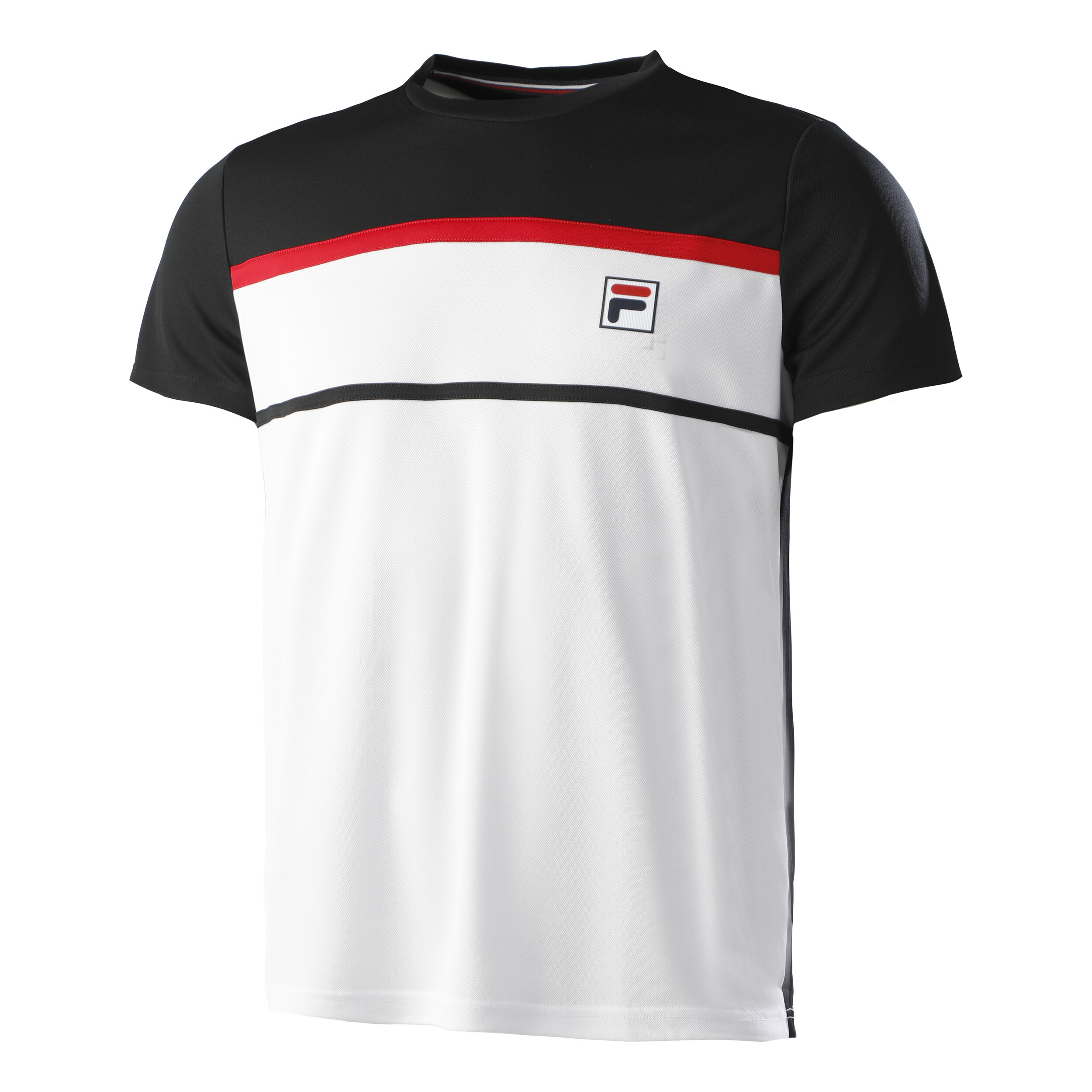 Buy Fila Steve T shirt Heren Wit Zwart online Tennis Point NL