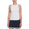 Rib Tanktop Dames-Wit