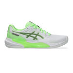 ASICS Tennisschoenen ASICS Gel-Challenger 15 Tennisschoen Tapijt Heren-Wit,Neongroen